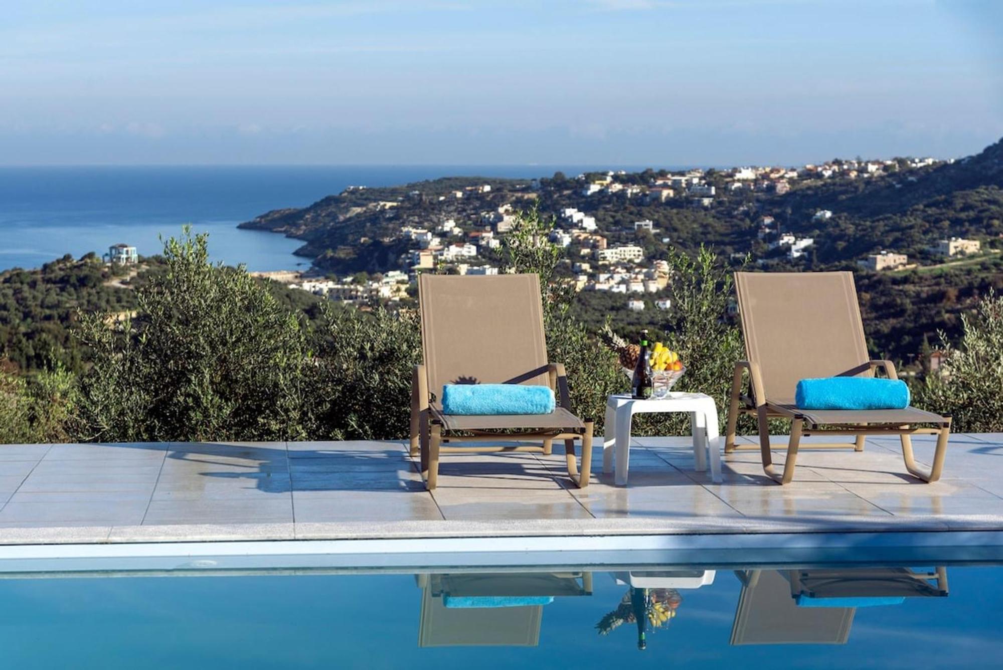 Villa Konstantinos Hilltop Vineyard Escape Almirida Exterior foto