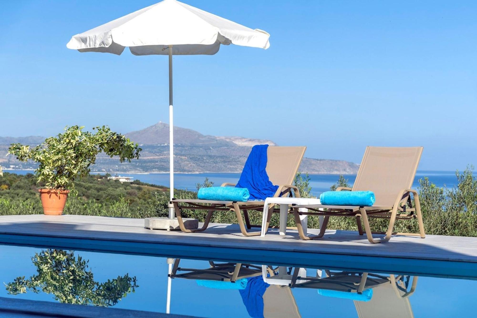 Villa Konstantinos Hilltop Vineyard Escape Almirida Exterior foto