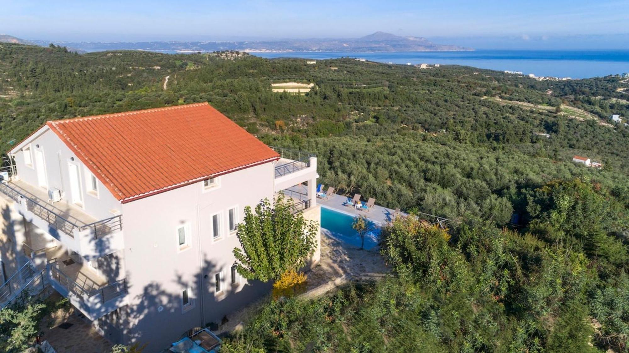 Villa Konstantinos Hilltop Vineyard Escape Almirida Exterior foto