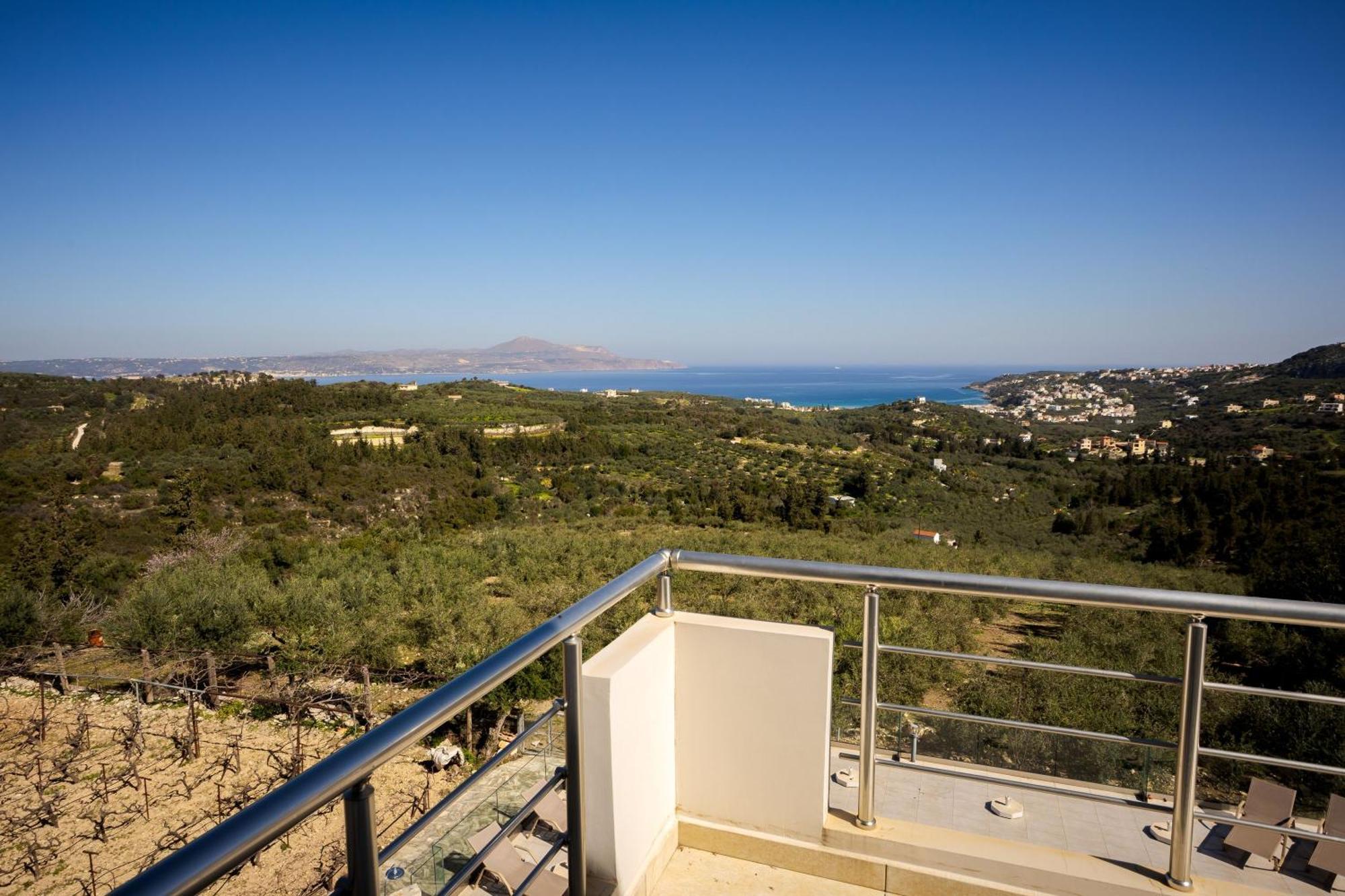 Villa Konstantinos Hilltop Vineyard Escape Almirida Exterior foto