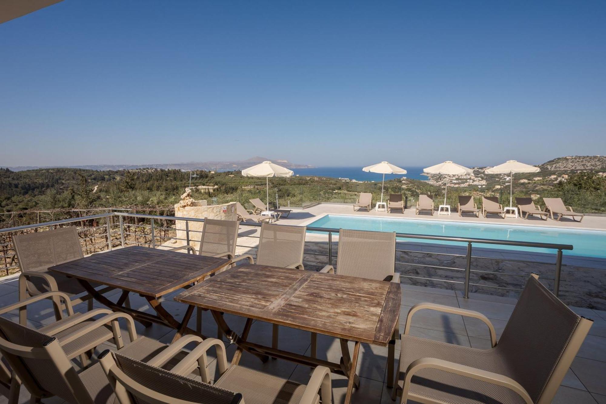 Villa Konstantinos Hilltop Vineyard Escape Almirida Exterior foto