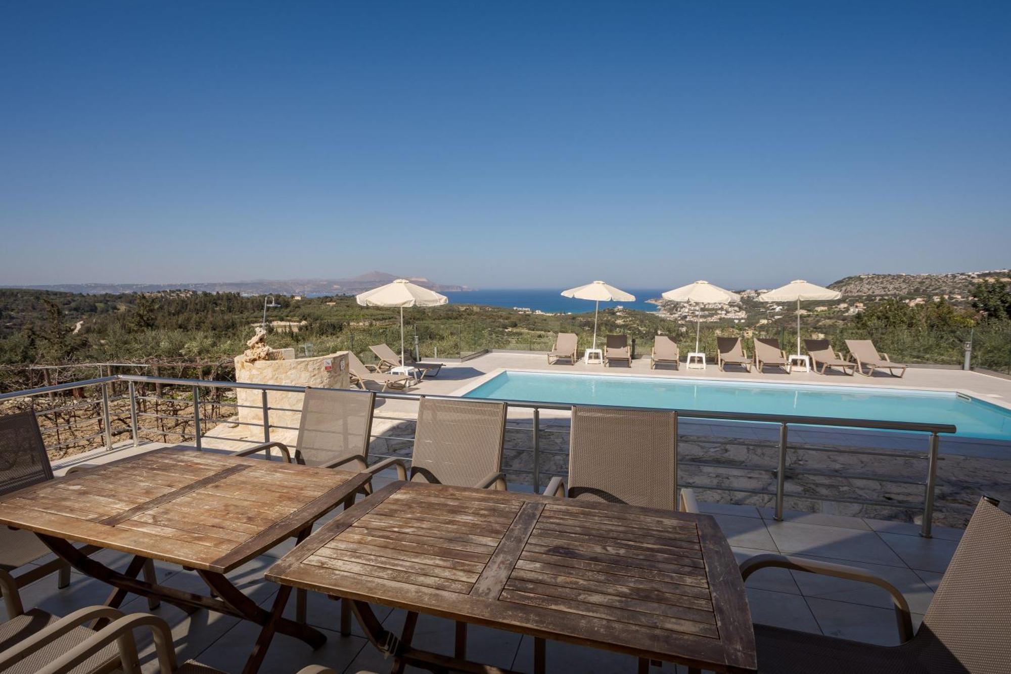 Villa Konstantinos Hilltop Vineyard Escape Almirida Exterior foto